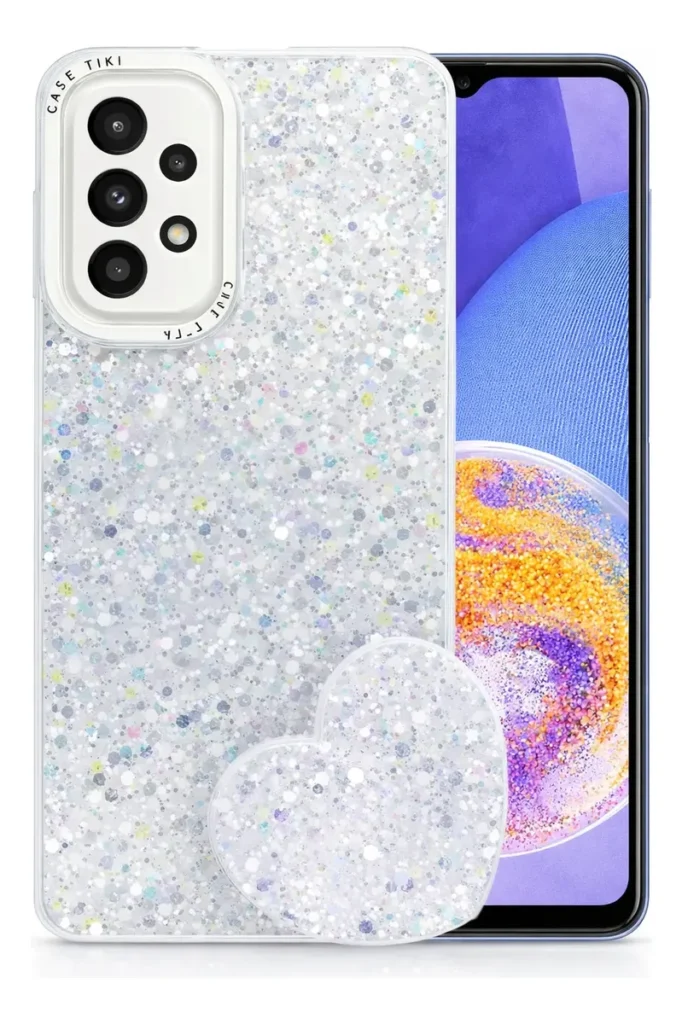 Carcasa para Samsung A34 Glitter Incluye Pop Socket