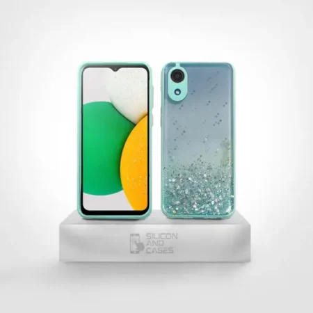 Carcasa Samsung A03 Core Glitter Protección Cámara — vista 2