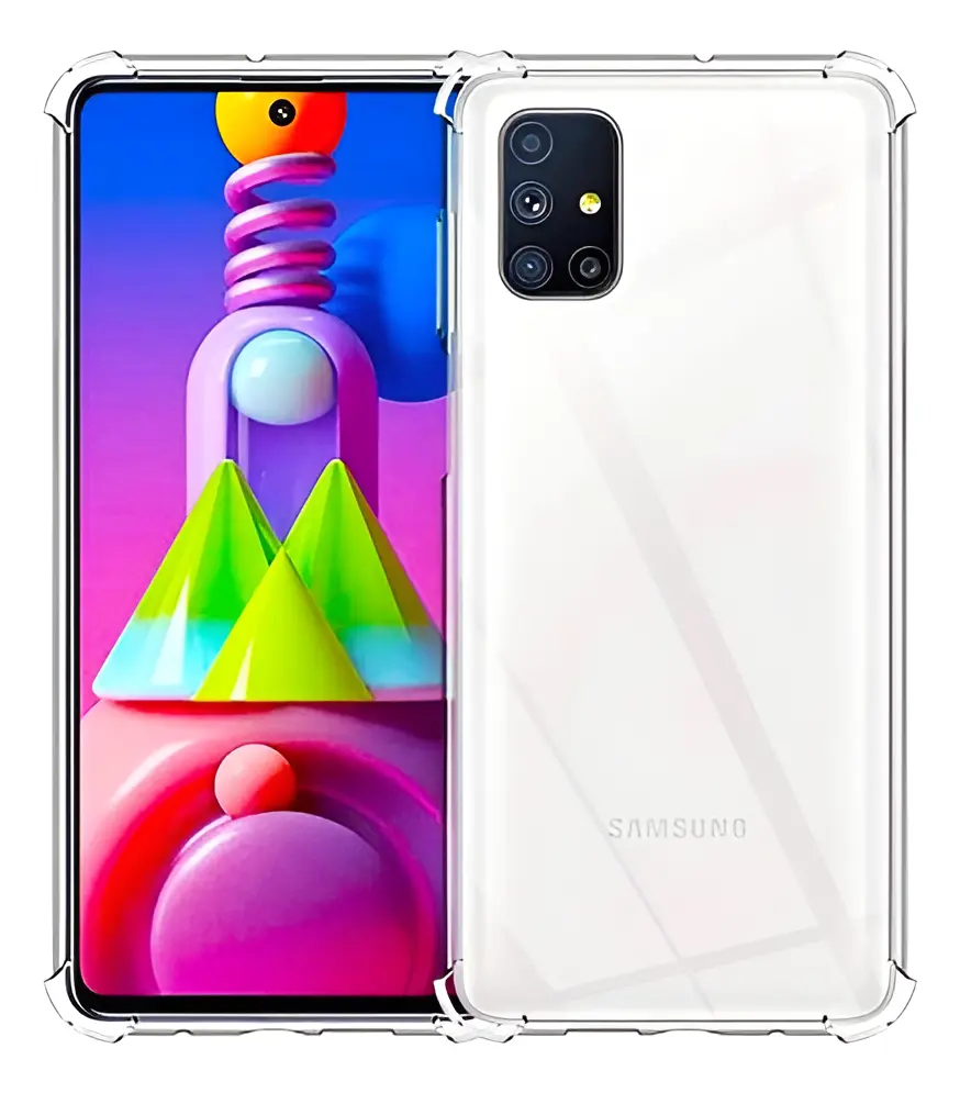 Carcasa Compatible Samsung M51 Transparente Antigolpe