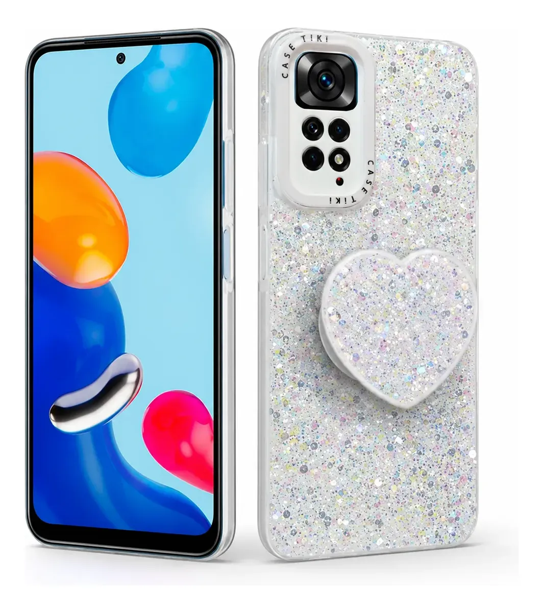 Carcasa para Xiaomi Redmi Note 11 Pro 5G Glitter Pop Socket — vista 3 Carcasa para Xiaomi Redmi Note 11 Pro 5G Glitter Pop Socket — vista 3