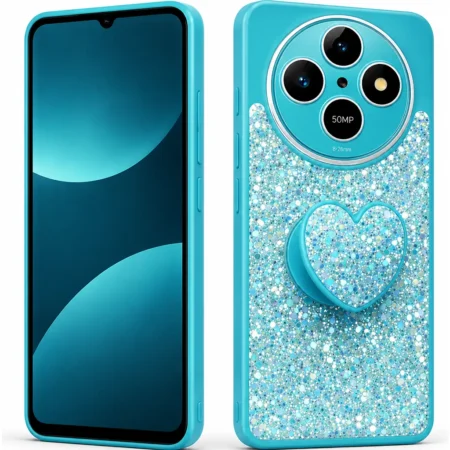 Carcasa para Xiaomi Redmi 14C Glitter Incluye Pop Socket