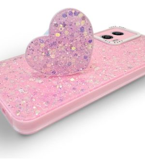 Carcasa para motorola g53 glitter incluye pop socket - vista 2