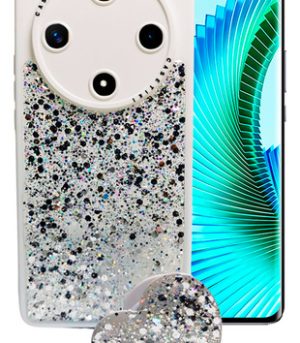 Carcasa para honor magic 6 lite glitter incluye pop socket - vista 5