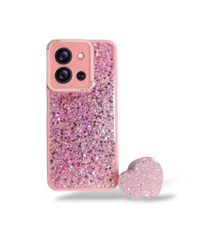 Carcasa para xiaomi redmi 15c glitter brillo incluye pop socket - vista 2
