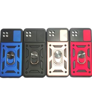 Carcasa samsung a22 5g anillo antigolpe cubre camara
