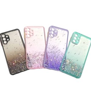Carcasa samsung a32 4g glitter proteccion camara