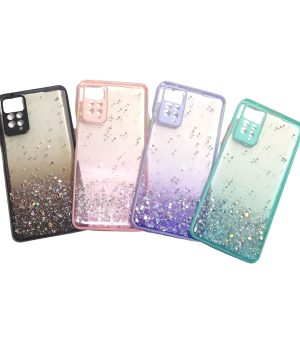 Carcasa xiaomi redmi note 11 4g glitter proteccion camara