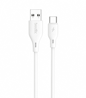 Cable Tipo C USB-a 1 Metro 2.4A Budix Bd-58 Blanco - Silicon and Cases